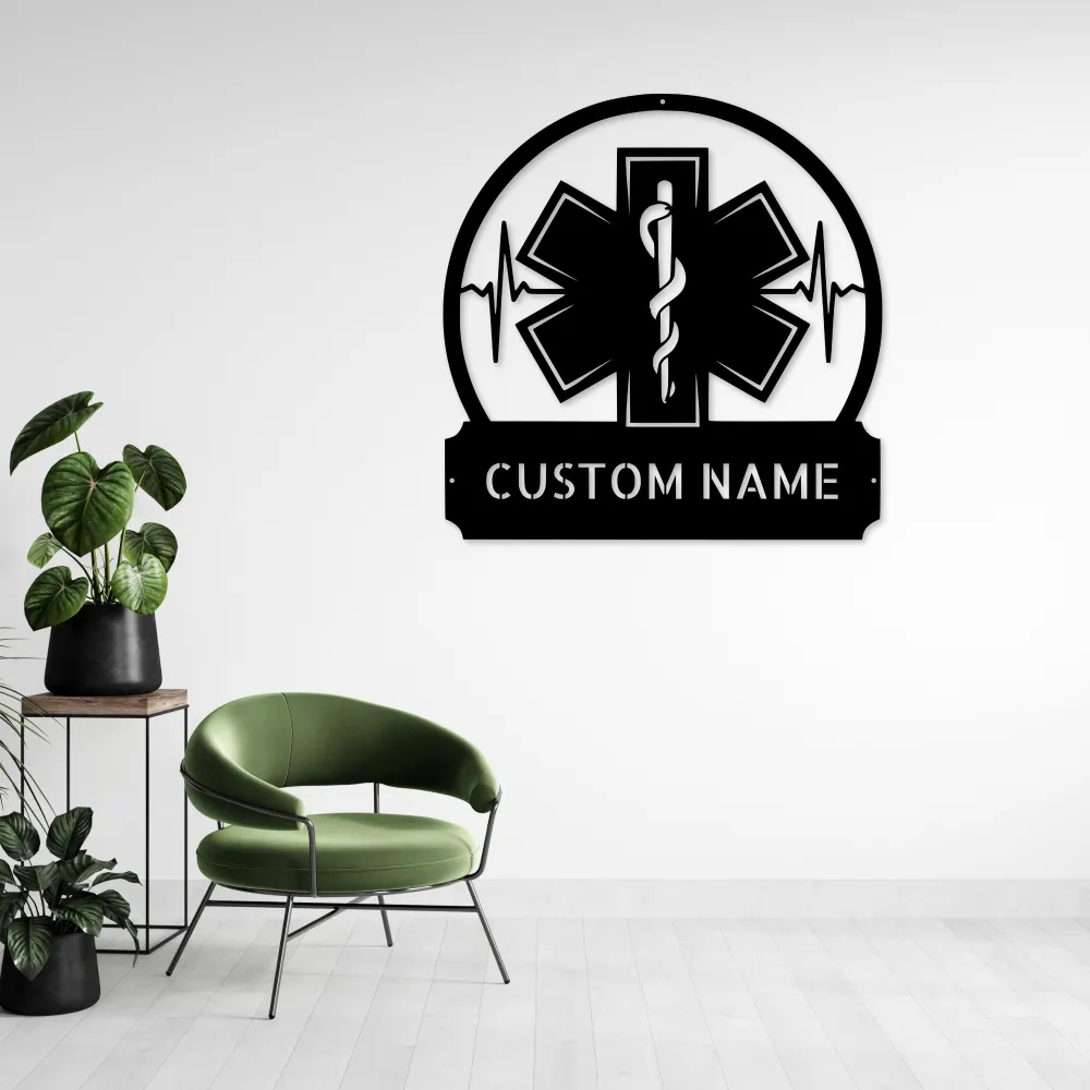 Personalized Emt Metal Sign